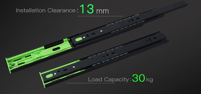 How to install ball bearing soft close drawer slides in kitchen cabinet【drawer s