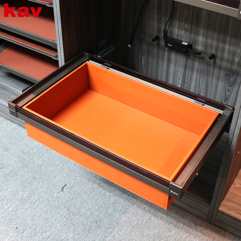 AU2055 Multi Functional Soft Close Pull Out Sliding Orange Pants Trousers Rack H