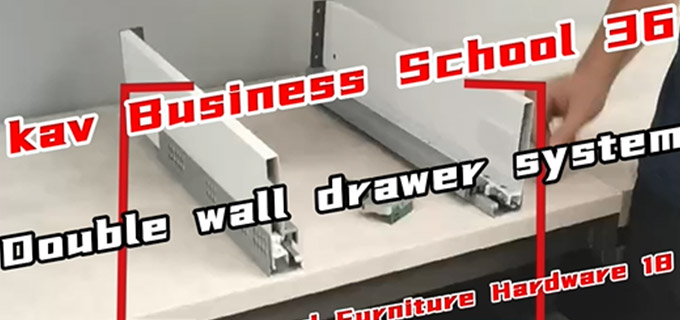 NEW ARRIVAL - Double wall drawer system / under mount slides