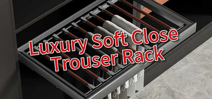 kav pull out soft close trousers rack