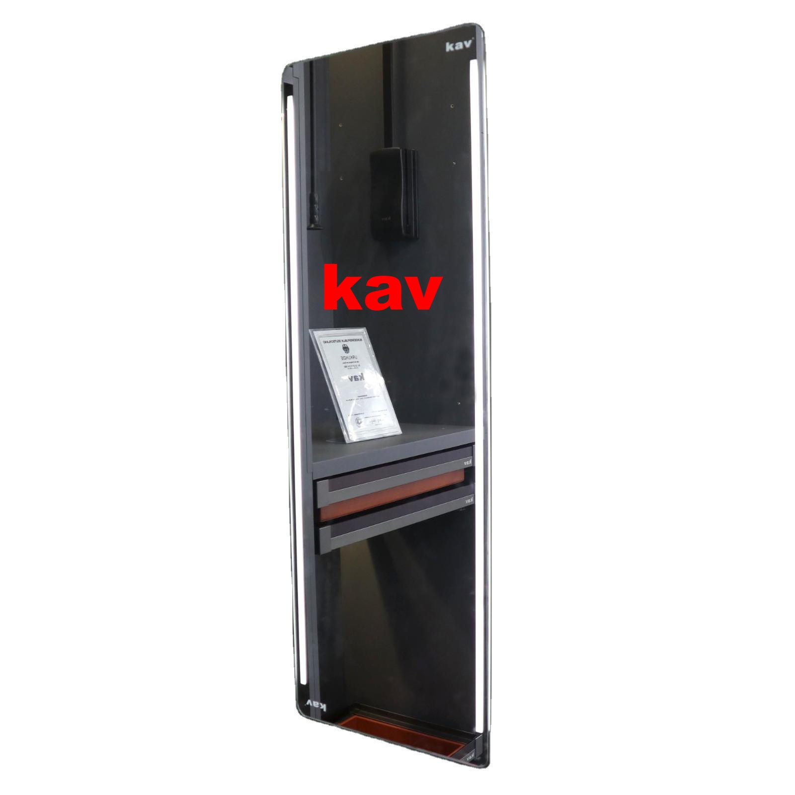 DEB1035-LED aluminum alloy frame rotating dressing mirror slide pull out slide c