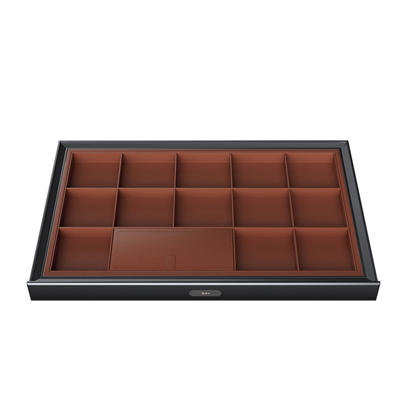 AU1603 kav Wholesale Soft Close Wardrobe Accessories Leather Self Closing Organi