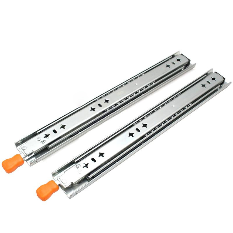 CL530 100kgs loading heavy duty drawer slide 53mm width locking system ball bear
