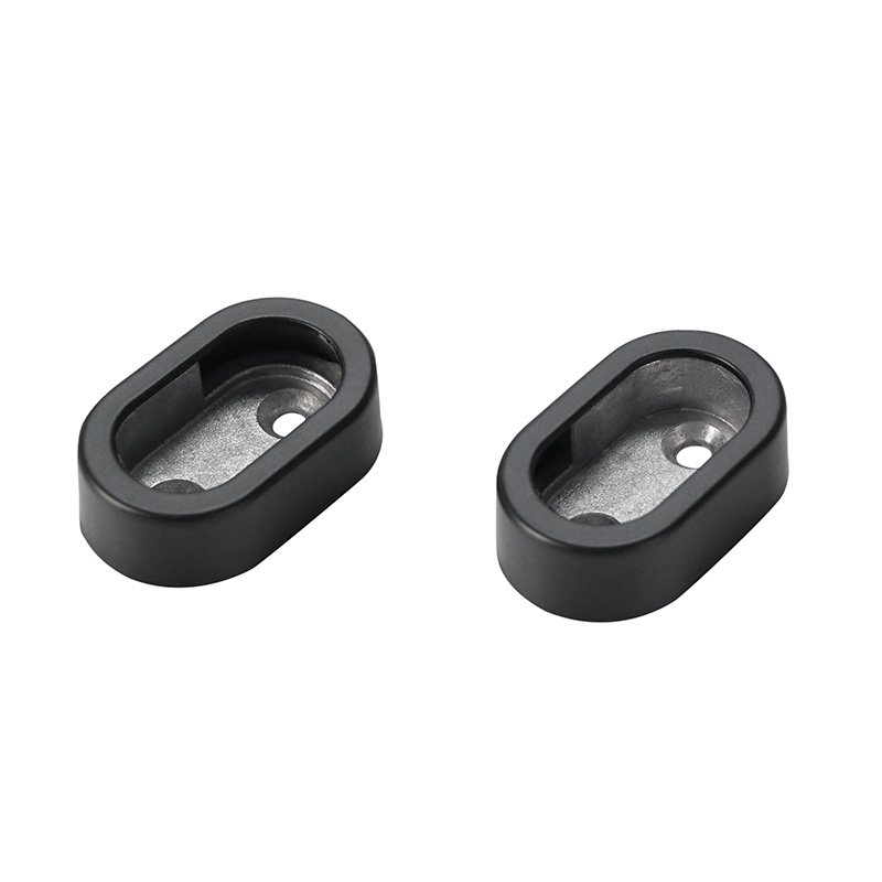 AG-C Aluminum Oval Flange Mounting Base Wardrobe Clothes Rod Bracket