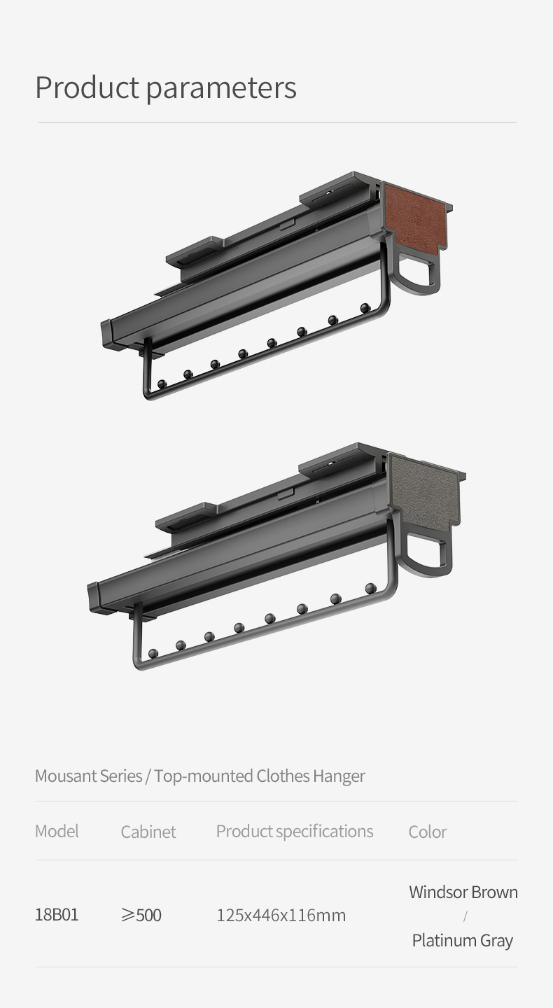 Top Mounted Clothes Hanger