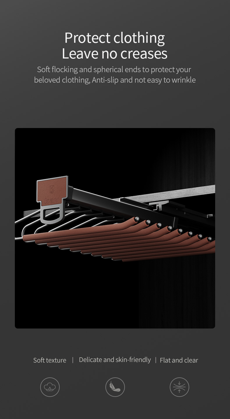 Top Mounted Single Row Pants Rack