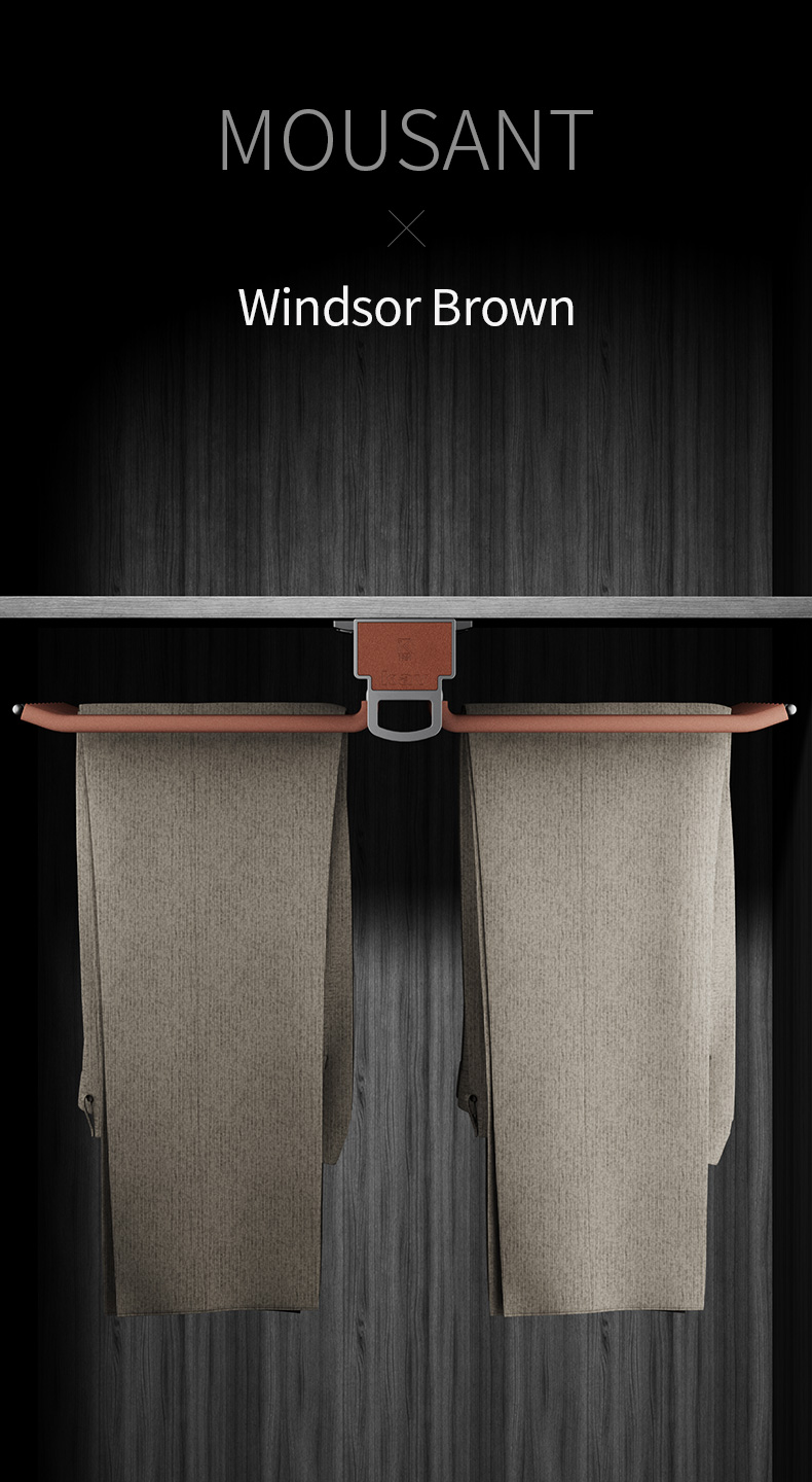 Top Mounted Double Row Pants Rack