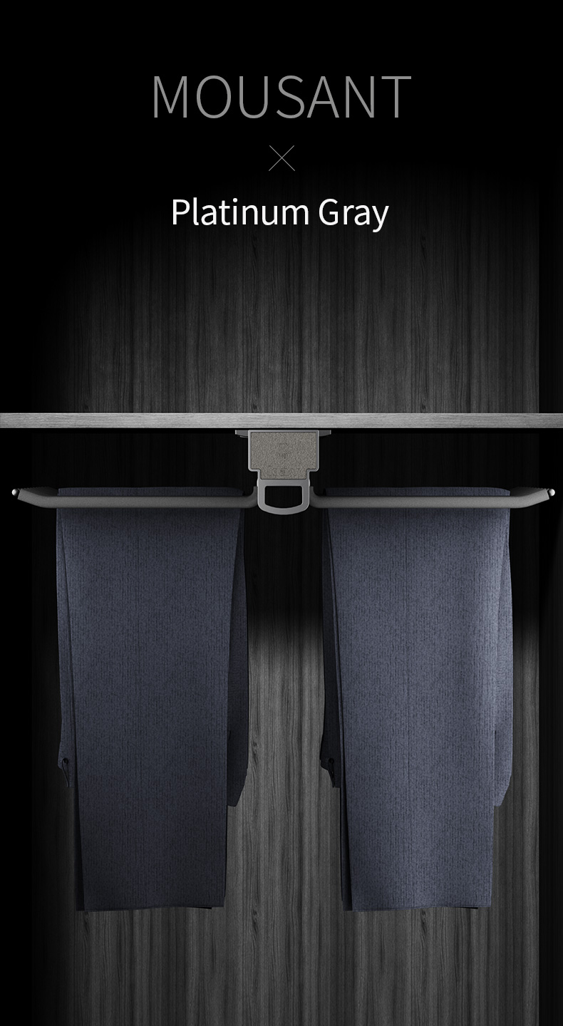 Top Mounted Double Row Pants Rack