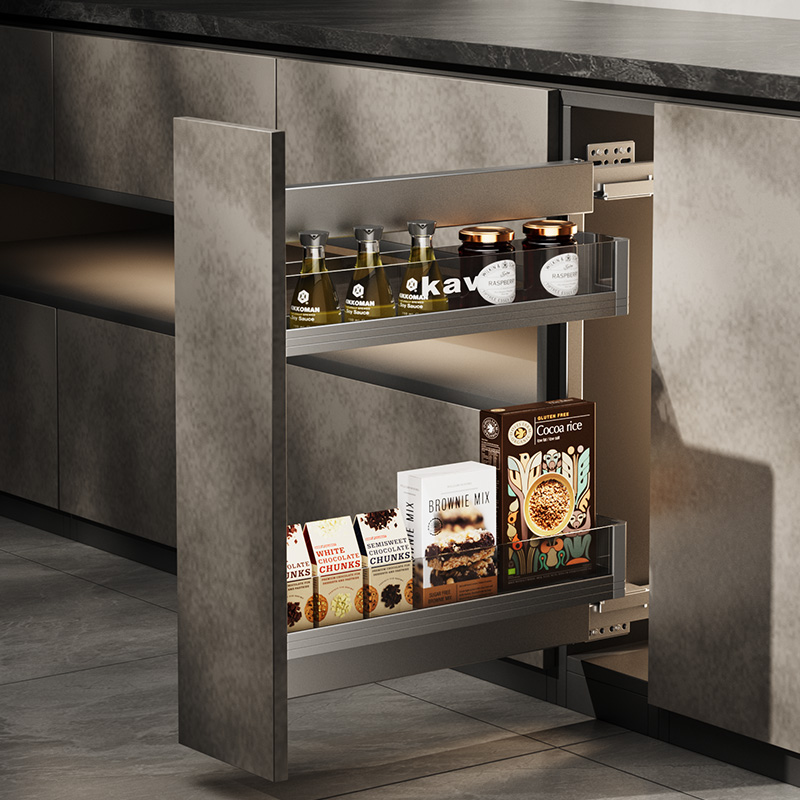 Glass Side Pull-out Basket