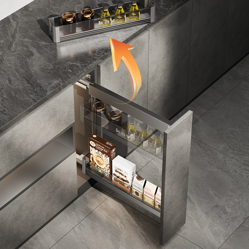 Glass Side Pull-out Basket