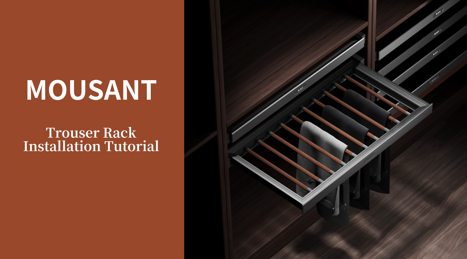 18A01 Video Guide: How to Install the Pull-Out Soft-Close Trouser Rack