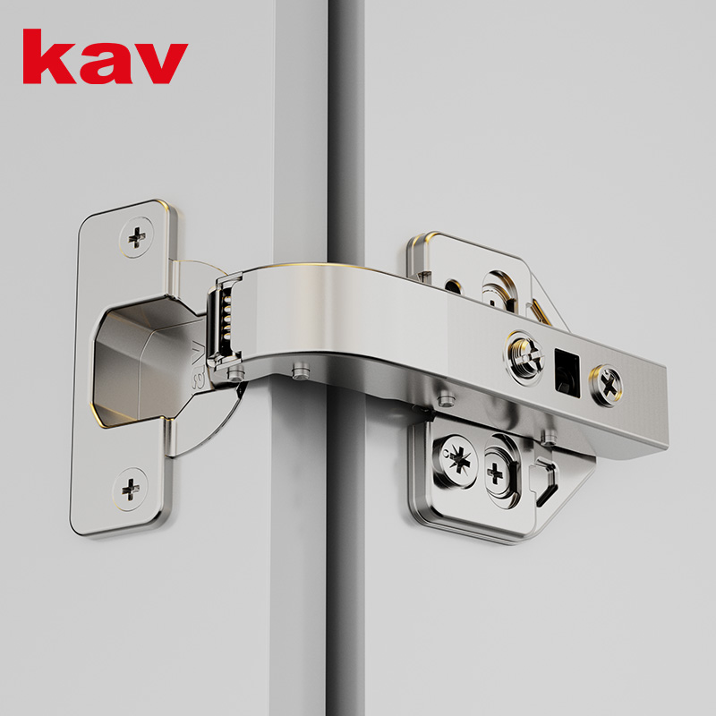 D5H90  90° One Way 3D Clip On Soft Close Hinge for Flush Cabinet Doors