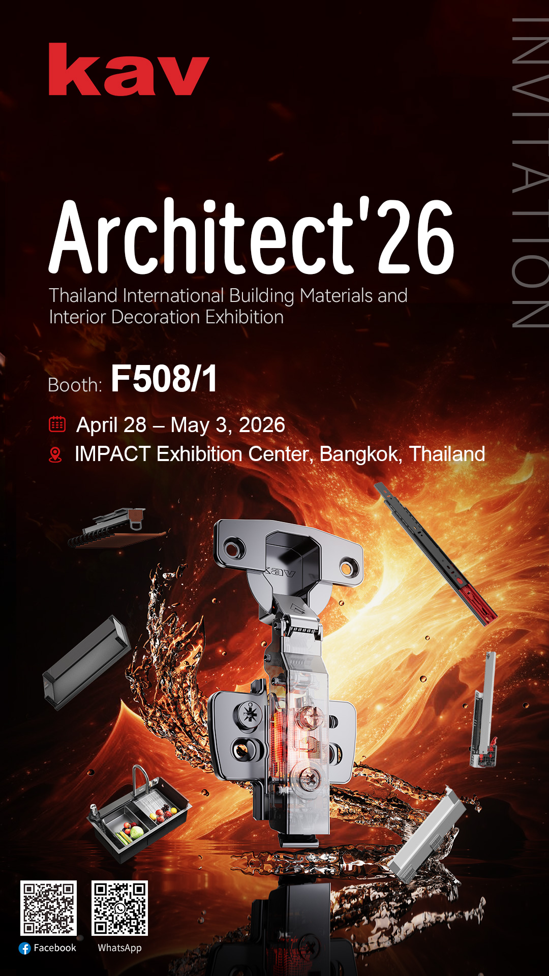 kav Hardware at Architect Expo 2026 Thailand – Leading Building & Interior Exhibition in Bangkok