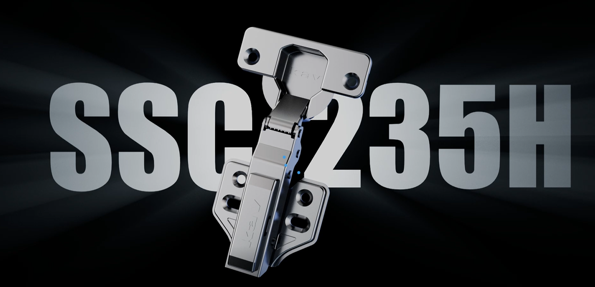 SSC235H Self-Closing Kitchen Cabinet Hinge | Soft Close, Silent, Nickel Plated